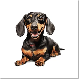 Dachshund Wiener Sausage Dog Cute Posters and Art